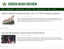 Tablet Screenshot of greenrushreview.com